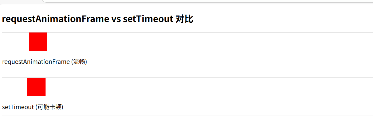 requestAnimationFrame 对比